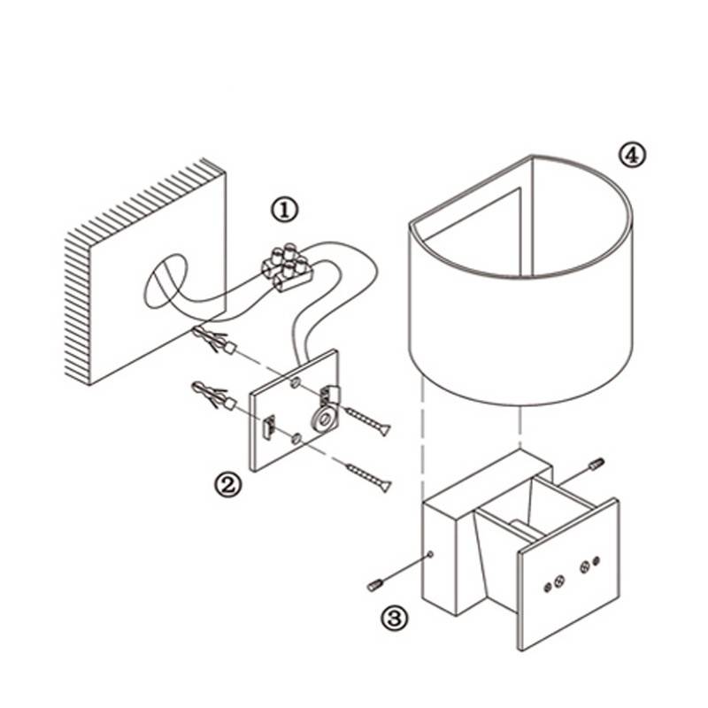 Wall light "LAT" 6W dimmable light aperture