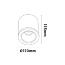 CCT "GESS" ceiling light COB 25W IP54