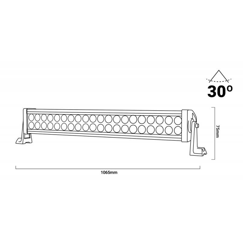 LED bar 4x4, all-terrain, 240W 30º 1065mm
