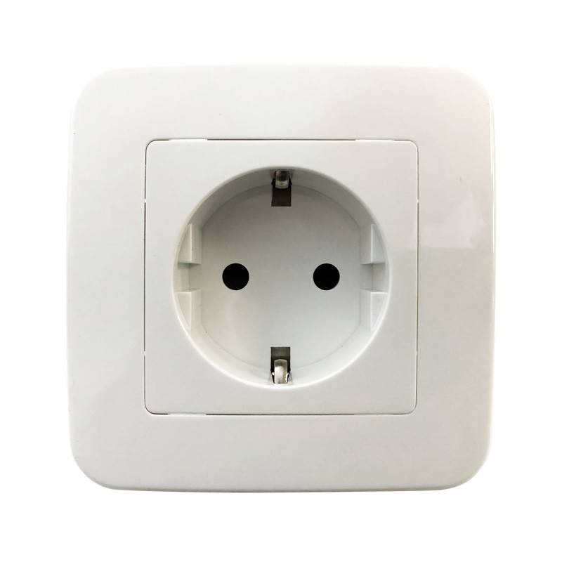 Socket Schuko plug 2 poles and ground 16 amperes