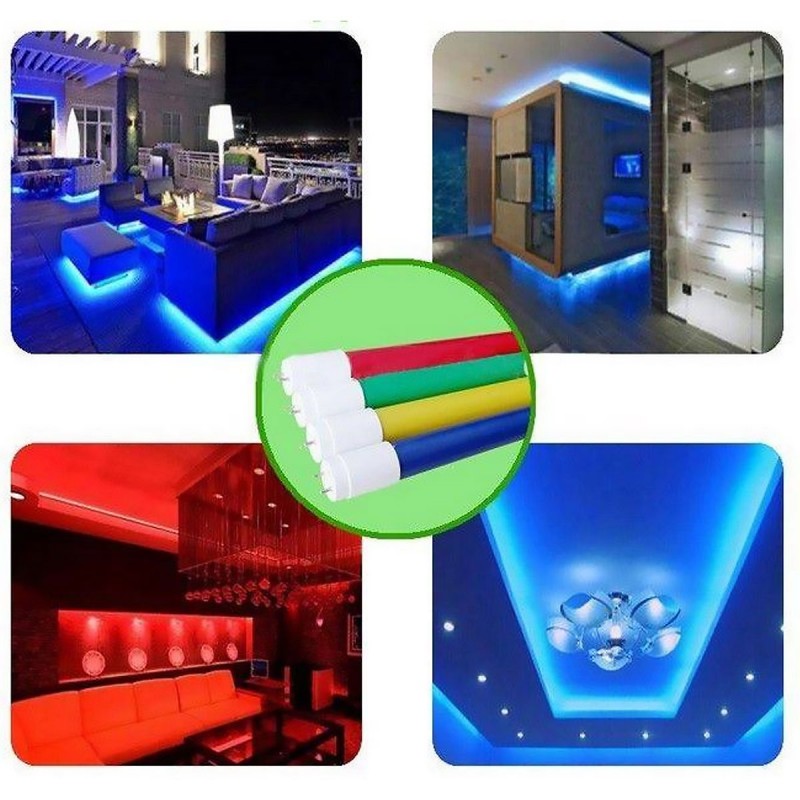 LED T8 120cm colored tube -18W
