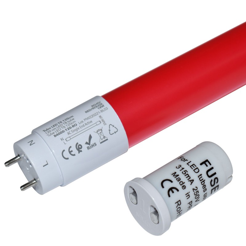 LED T8 120cm colored tube -18W
