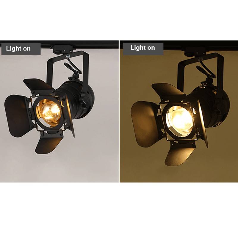 Adjustable spotlight  for 1-phase track - "Cinema" - E27