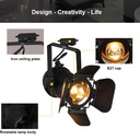 Adjustable spotlight  for 1-phase track - "Cinema" - E27