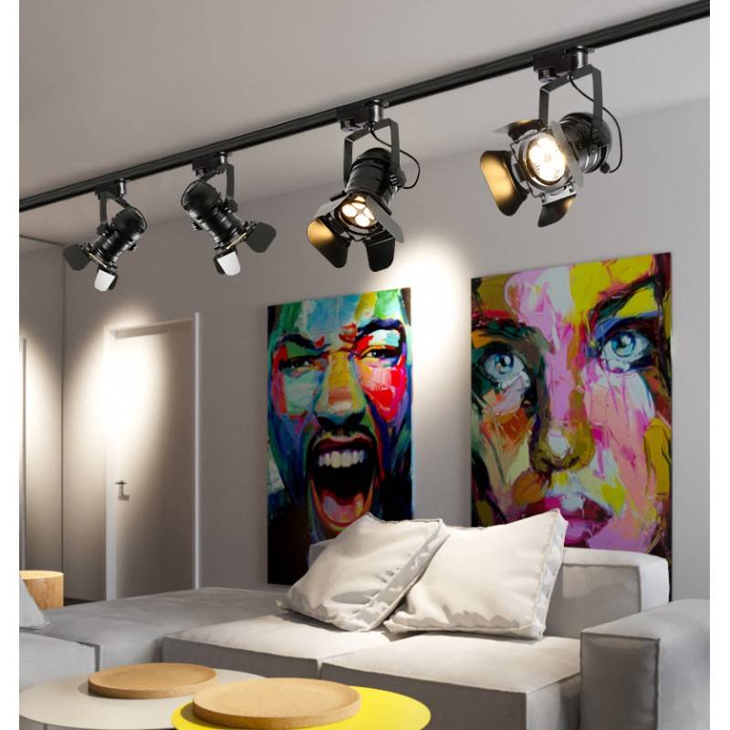 Adjustable spotlight  for 1-phase track - "Cinema" - E27
