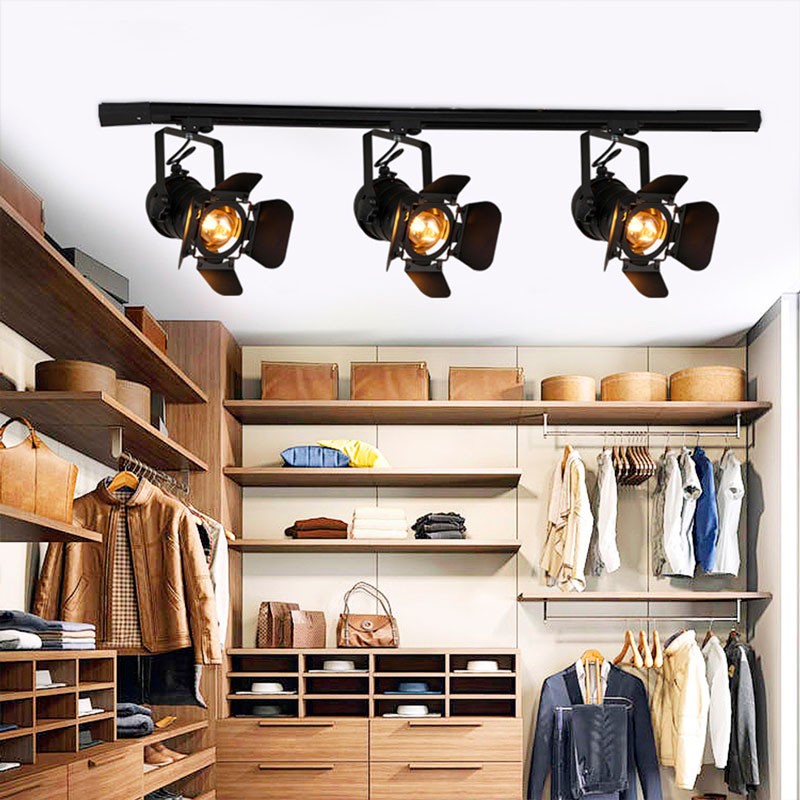 Adjustable spotlight  for 1-phase track - "Cinema" - E27