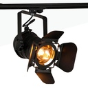 Adjustable spotlight  for 1-phase track - "Cinema" - E27