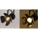 Adjustable spotlight  for 3-phase track - "Cinema" - E27
