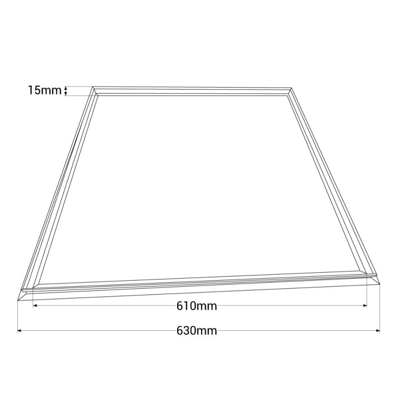 Recessed Frame Kit for LED Panels 60x60