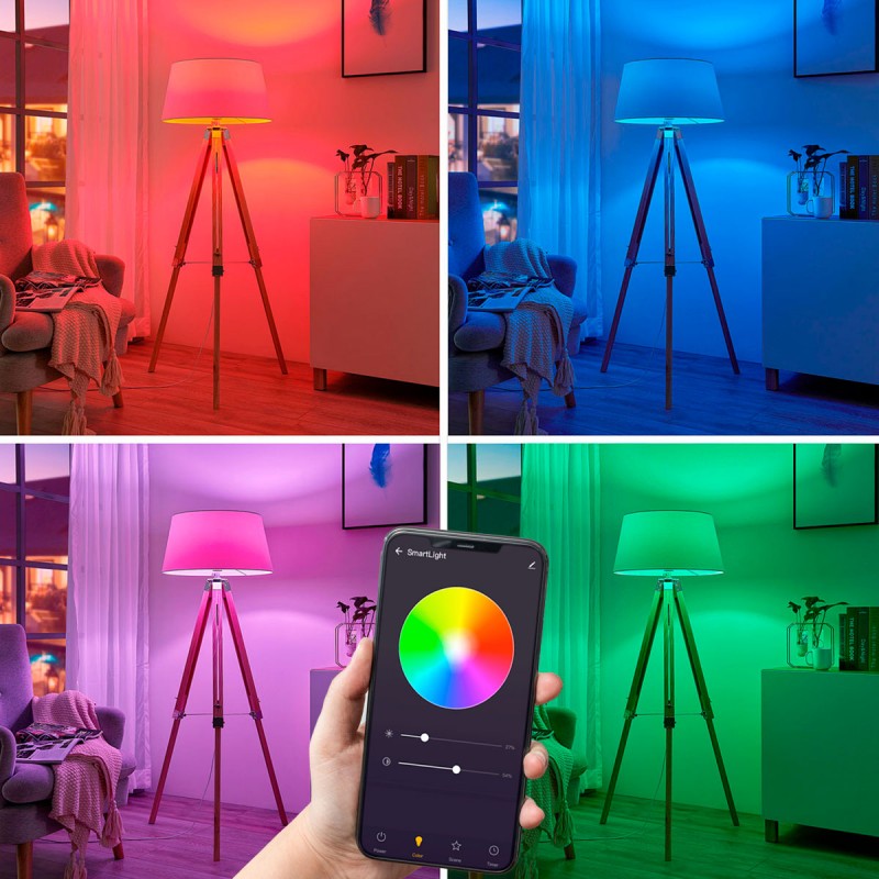 Smart WIFI Smart Bulb RGBWW E27 9W