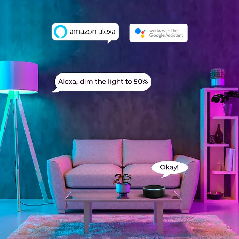 Smart WIFI Smart Bulb RGBWW E27 9W