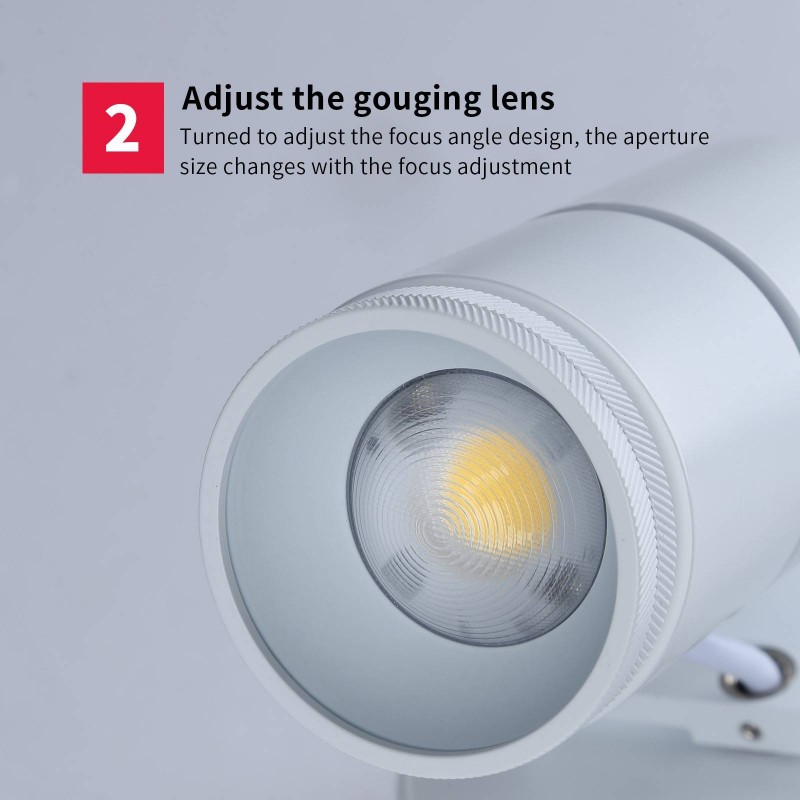Wall and ceiling light LED COB "ESCOP" Adjustable with adjustable light angle  - 12W