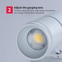 Wall and ceiling light LED COB "ESCOP" Adjustable with adjustable light angle  - 12W