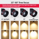 Wall and ceiling light LED COB "ESCOP" Adjustable with adjustable light angle  - 12W