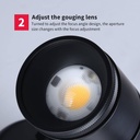 Wall and ceiling light LED COB "ESCOP" Adjustable with adjustable light angle  - 12W