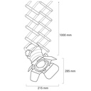Extending and adjustable spotlight for 1-phase track - "Cinema" - E27