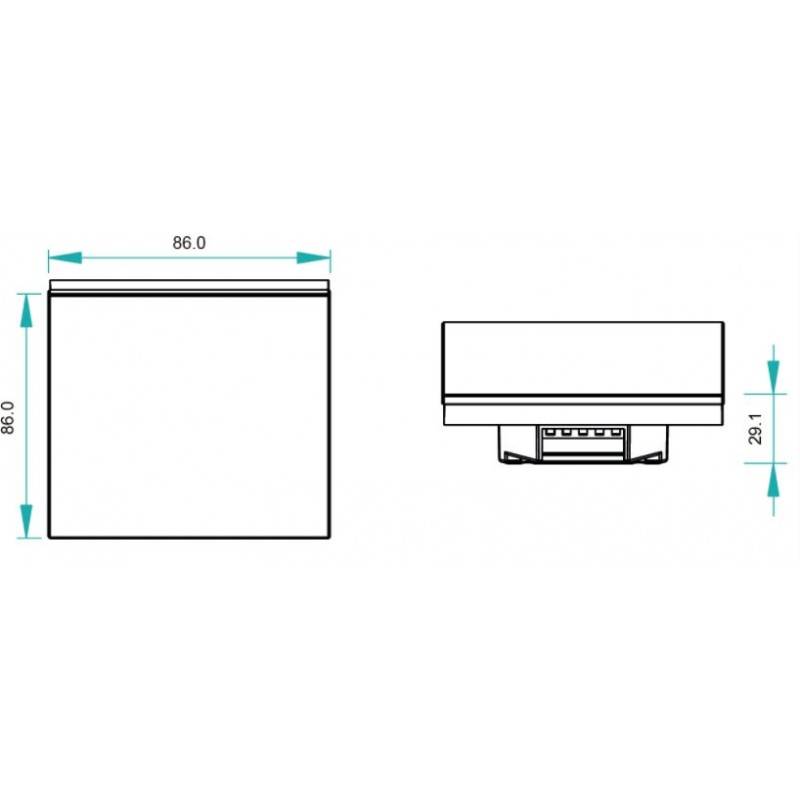 Single color DALI touch panel - 4 zones - SUNRICHER