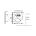 Single color DALI touch panel - 4 zones - SUNRICHER