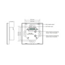 CCT touch dimmer mechanism for 4 zone LED lighting - SUNRICHER - DALI
