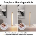 Wooden table lamp "TOAK" dimmable 10W