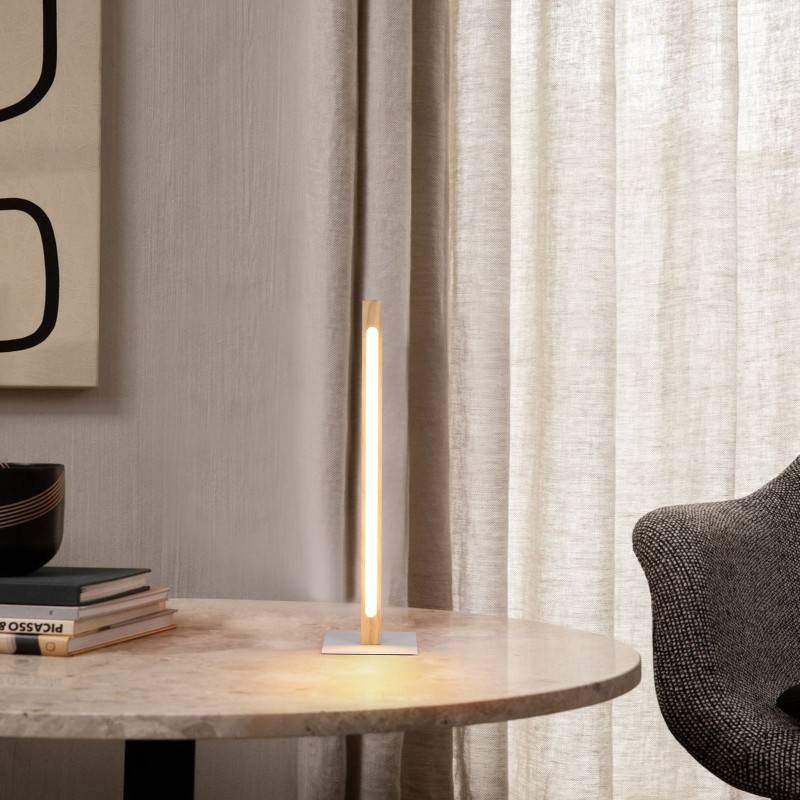 Wooden table lamp "TOAK" dimmable 10W