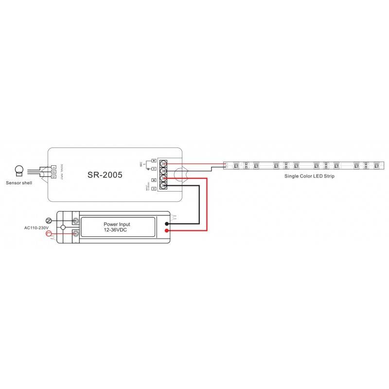 Switch with IR proximity sensor 12-36V 1Ch 3A