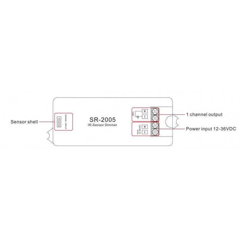 Switch with IR proximity sensor 12-36V 1Ch 3A