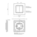 RF pushbutton mechanism Single-color dimmer switch for LED lighting 2 keys SUNRICHER - Perfect RF