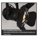 Extending and adjustable spotlight for 3-phase track - "Cinema" - E27
