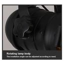 Extending and adjustable spotlight for 3-phase track - "Cinema" - E27