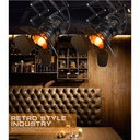 Extending and adjustable spotlight for 3-phase track - "Cinema" - E27