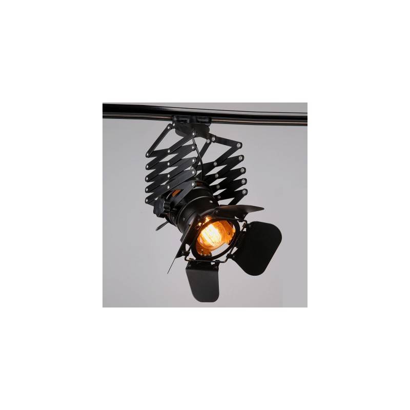 Extending and adjustable spotlight for 3-phase track - "Cinema" - E27