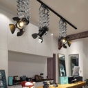 Extending and adjustable spotlight for 3-phase track - "Cinema" - E27