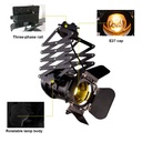 Extending and adjustable spotlight for 3-phase track - "Cinema" - E27