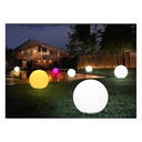 LED RGBW RESIN WHITE LED Sphere, 50CM. 2.4W, IP65, Rechargeable