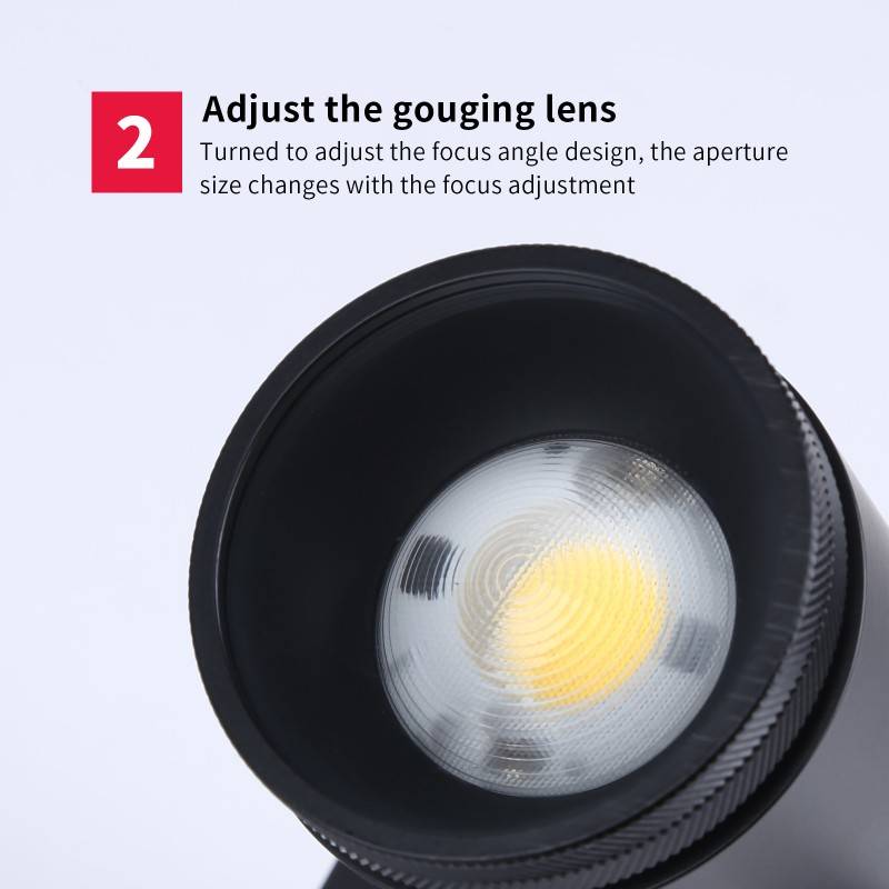 COB LED Ceiling Light "COOPEN" Adjustable with Zoom 12W