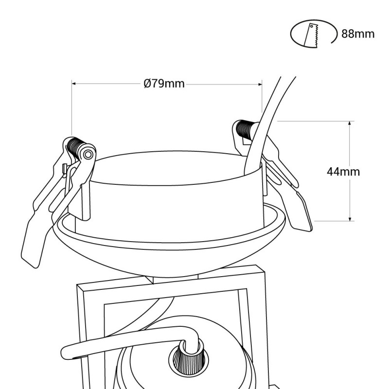 COB LED Ceiling Light "COOPEN" Adjustable with Zoom 12W