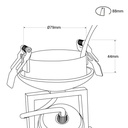 COB LED Ceiling Light "COOPEN" Adjustable with Zoom 12W