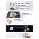 Single-color DALI and PUSH Dimmer Controller - 400W - 1 channel - 100-240V AC - Sunricher