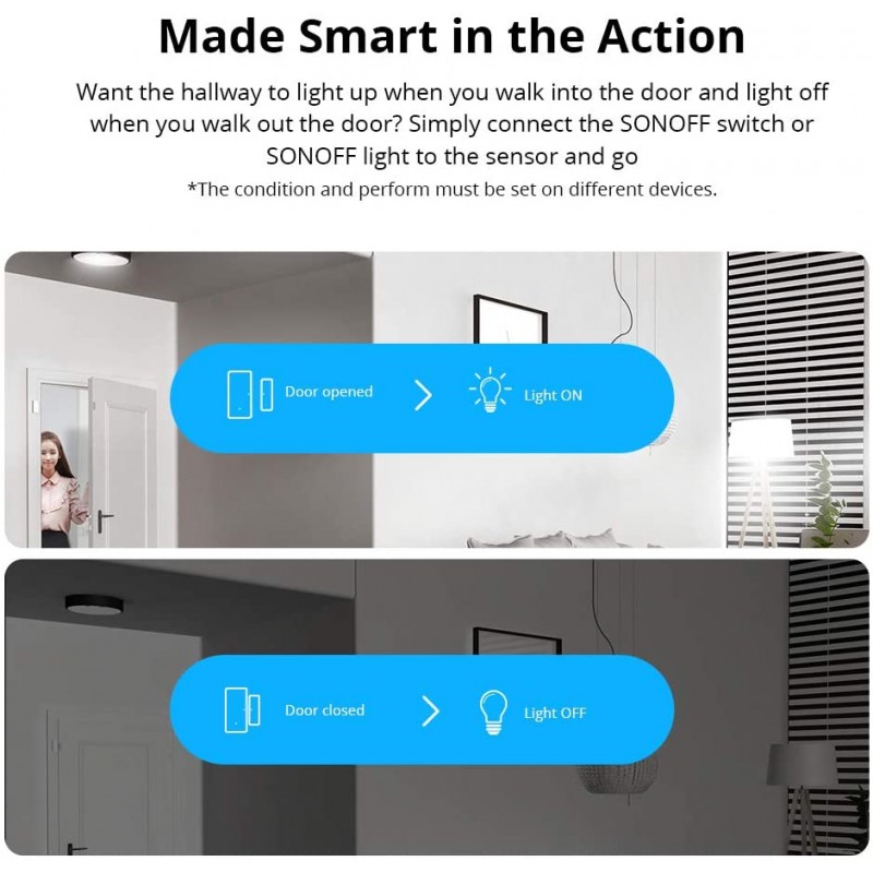 Sensor de Alarma, apertura de puertas y ventanas | SONOFF DW2-wi-fi