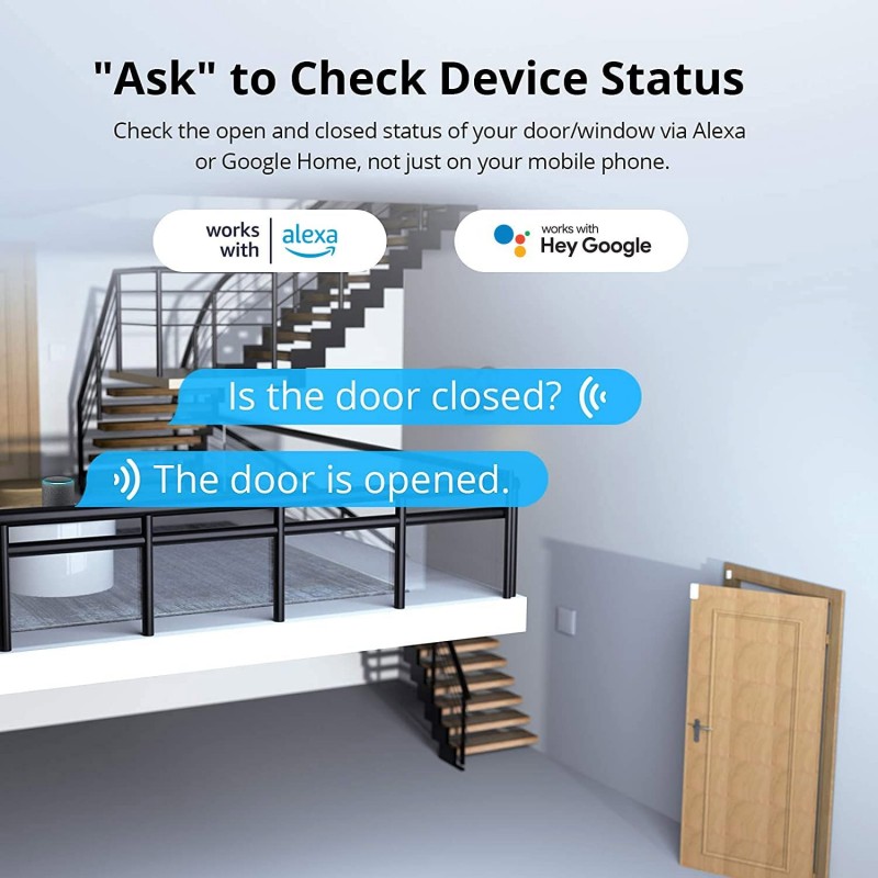 Sensor de Alarma, apertura de puertas y ventanas | SONOFF DW2-wi-fi