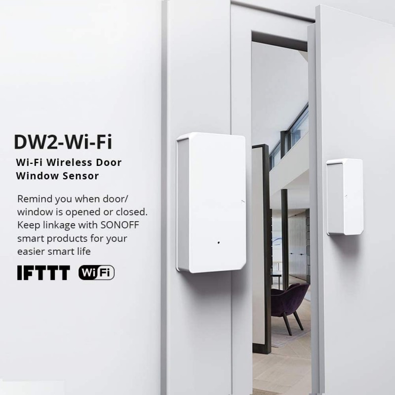 Sensor de Alarma, apertura de puertas y ventanas | SONOFF DW2-wi-fi