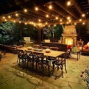 Outdoor garland with 10 bulbs IP65 KIT