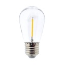 LED Bulb E27 S14 Clear 1W