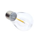 LED Bulb E27 S14 Clear 1W