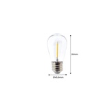 LED Bulb E27 S14 Clear 1W