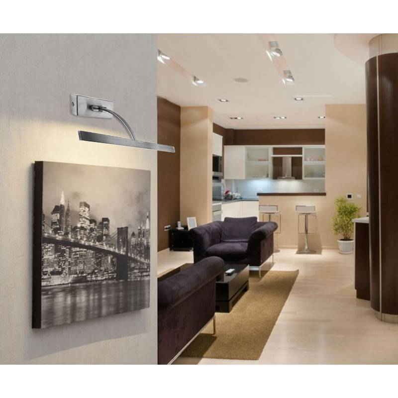 Adjustable 6W LED wall sconce for picture lighting