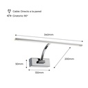 Adjustable 6W LED wall sconce for picture lighting