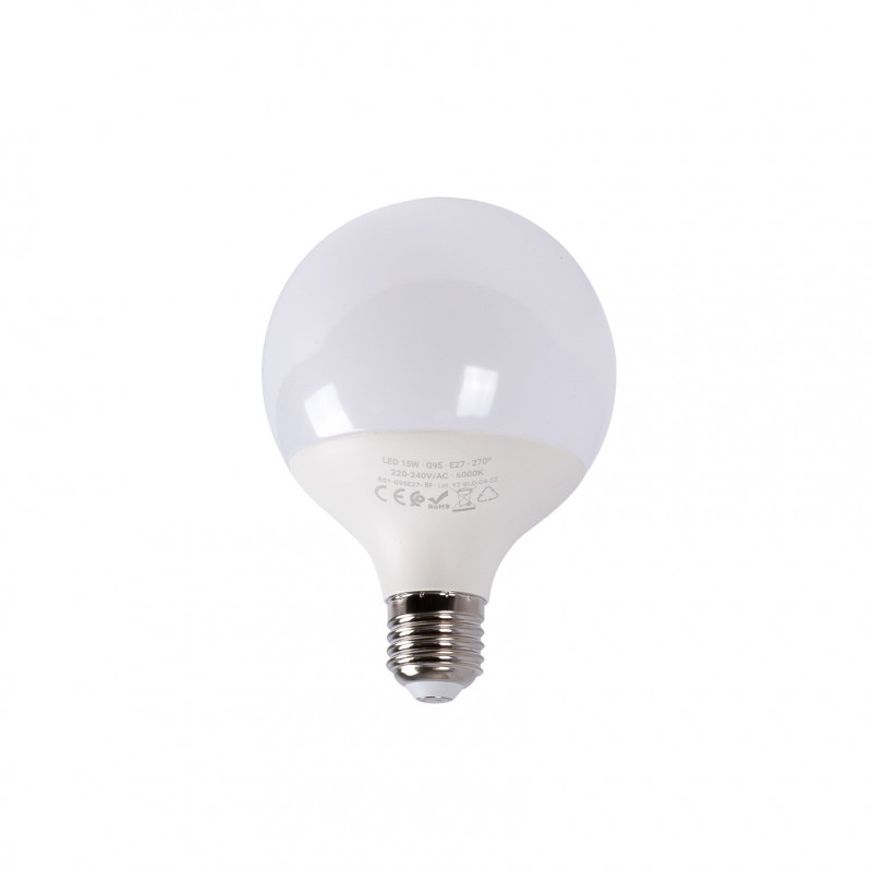 Decorative LED globe light bulb - E27 G95 - 15W