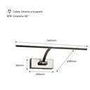 Adjustable 6W LED wall sconce for picture lighting